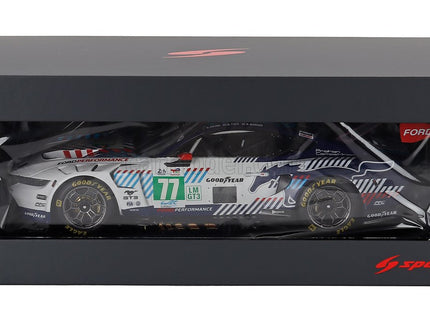 Ford Mustang GT3 5.4L V8 Team Proton Competition N°77 24h Le Mans 2025 Ben Barker - Bernardo Sousa - Ben Tuck 1:18 Spark Model biela čierna