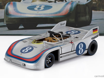 Porsche 908/03 Spider Team Martini Racing N°8 Targa Florio 1971 Vic Elford - Gerard Larrousse 1:18 Werk83 strieborná modrá