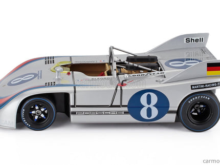 Porsche 908/03 Spider Team Martini Racing N°8 Targa Florio 1971 Vic Elford - Gerard Larrousse 1:18 Werk83 strieborná modrá