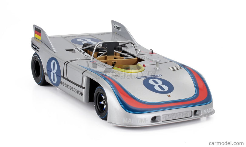 Porsche 908/03 Spider Team Martini Racing N°8 Targa Florio 1971 Vic Elford - Gerard Larrousse 1:18 Werk83 strieborná modrá