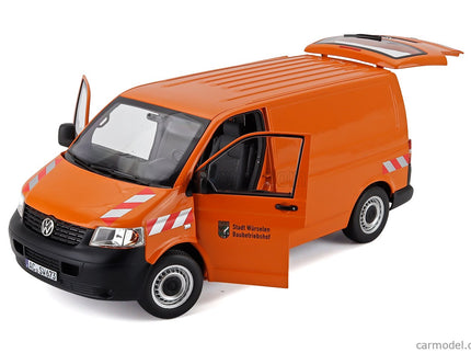 Volkswagen T5 Van Transporter 2003 1:18 Norev oranžová