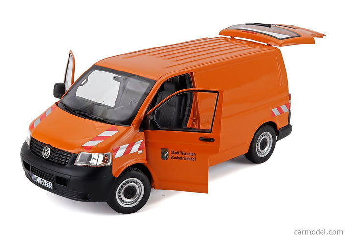 Volkswagen T5 Van Transporter 2003 1:18 Norev oranžová