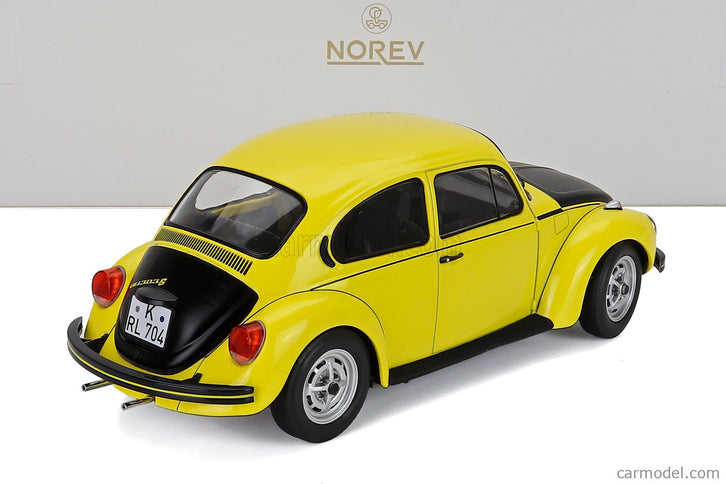 Volkswagen Beetle 1303 Maggiolino 1973 1:18 Norev žltá čierna