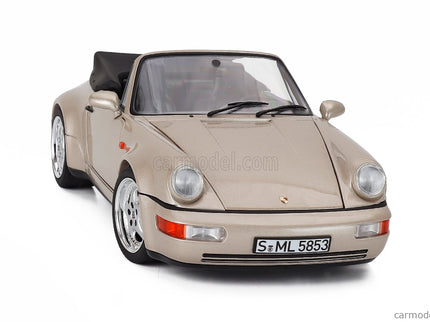 Porsche 911 964 Turbo Look Cabriolet 1992 1:18 Norev strieborná