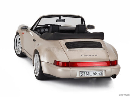 Porsche 911 964 Turbo Look Cabriolet 1992 1:18 Norev strieborná