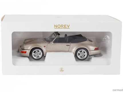 Porsche 911 964 Turbo Look Cabriolet 1992 1:18 Norev strieborná