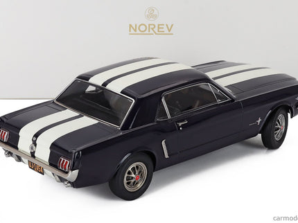 Ford Mustang Coupe Hard-Top 1965 1:18 Norev modrá biela