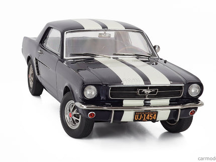 Ford Mustang Coupe Hard-Top 1965 1:18 Norev modrá biela