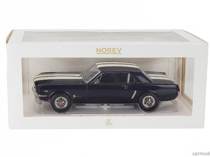 Ford Mustang Coupe Hard-Top 1965 1:18 Norev modrá biela