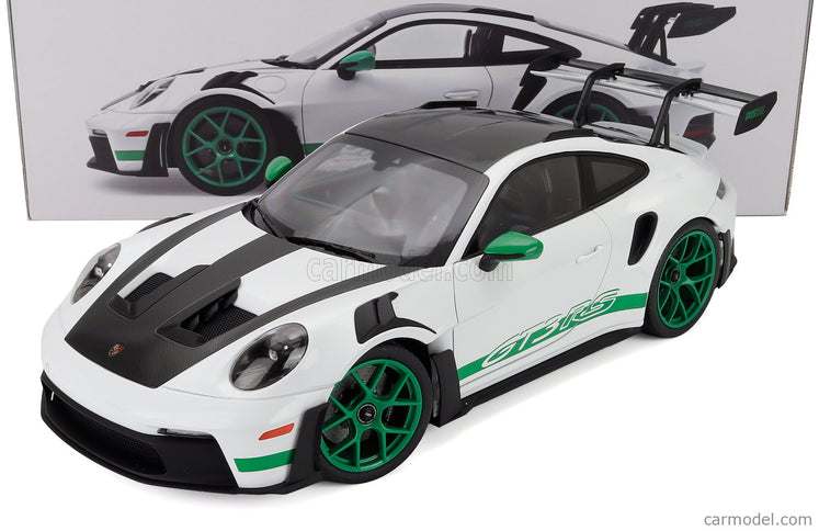 Porsche 911 992 GT3 RS Coupe 2022 1:12 Norev biela zelená