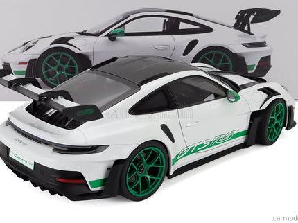 Porsche 911 992 GT3 RS Coupe 2022 1:12 Norev biela zelená