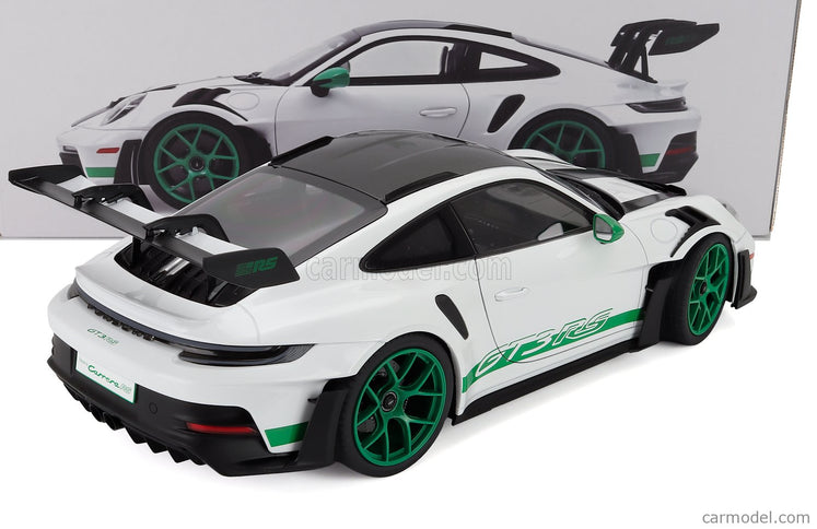 Porsche 911 992 GT3 RS Coupe 2022 1:12 Norev biela zelená