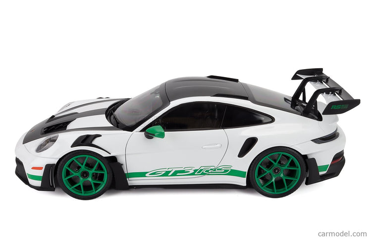 Porsche 911 992 GT3 RS Coupe 2022 1:12 Norev biela zelená