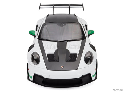 Porsche 911 992 GT3 RS Coupe 2022 1:12 Norev biela zelená