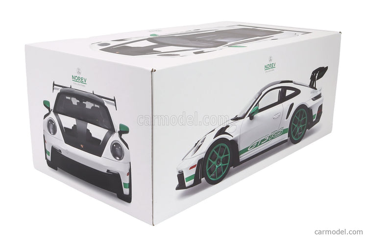 Porsche 911 992 GT3 RS Coupe 2022 1:12 Norev biela zelená