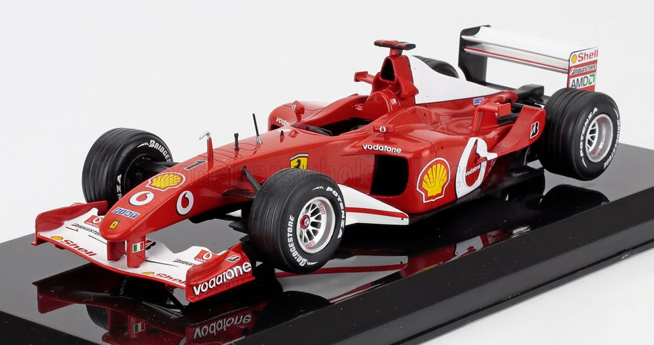 FERRARI | F1  F2002 N 1 WORLD CHAMPION SEASON 2002 MICHAEL SCHUMACHER - BLISTER BOX | RED WHITE