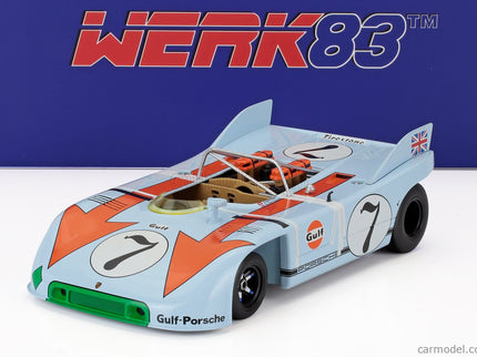 Porsche 908/03 Gulf Spider N°7 Targa Florio 1971 JO Siffert - Brian Redman 1:18 Werk83 svetlomodrá