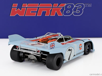 Porsche 908/03 Gulf Spider N°7 Targa Florio 1971 JO Siffert - Brian Redman 1:18 Werk83 svetlomodrá