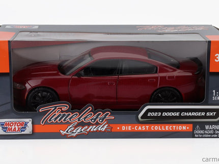 Dodge Charger Sxt 2023 1:24 Motor Max červená