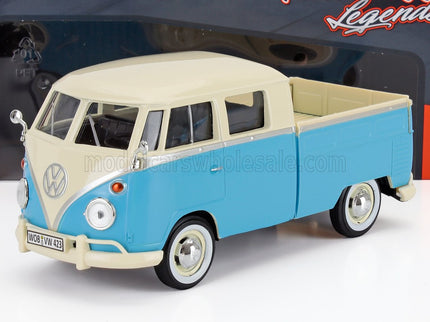 VOLKSWAGEN | T1 TYPE 2 DOUBLE CAB PICK-UP 1962 | LIGTH BLUE WHITE