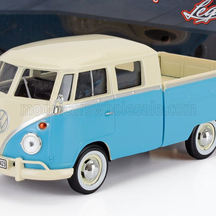 VOLKSWAGEN | T1 TYPE 2 DOUBLE CAB PICK-UP 1962 | LIGTH BLUE WHITE