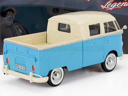 VOLKSWAGEN | T1 TYPE 2 DOUBLE CAB PICK-UP 1962 | LIGTH BLUE WHITE