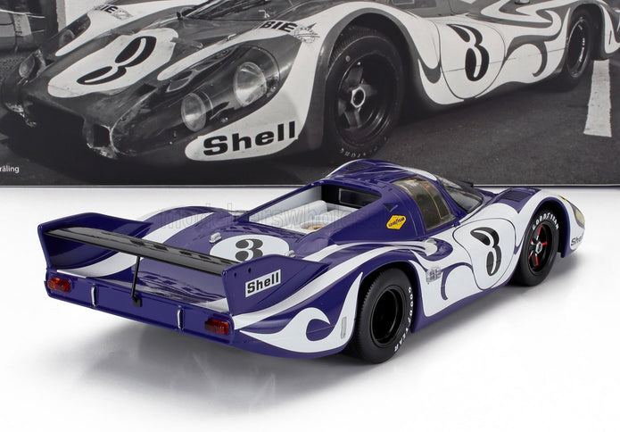 PORSCHE | 917 LONG TAIL HIPPIE PRACTISE VERSION N 3 24h LEMANS 1970 GERARD LARROUSSE - WILLI KAUHSEN | PURPLE WHITE
