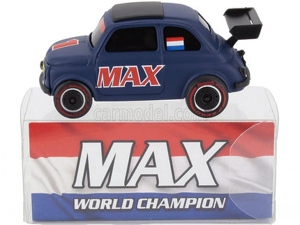 Fiat 500 Brums Livery Max N°1 Majster Sveta 2024 - F1 Kolesá 1:43 Brumm matná modrá