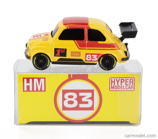 Fiat 500 Brums Livery Hyper Modelcar N°83 2025 - 24h Le Mans Kolesá 1:43 Brumm žltá červená