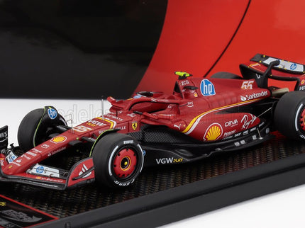 FERRARI | F1  SF-24 TEAM SCUDERIA FERRARI N 55 3rd MONACO GP 2024 CARLOS SAINZ | RED WHITE YELLOW