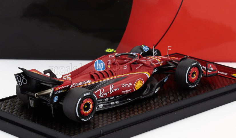 FERRARI | F1  SF-24 TEAM SCUDERIA FERRARI N 55 3rd MONACO GP 2024 CARLOS SAINZ | RED WHITE YELLOW