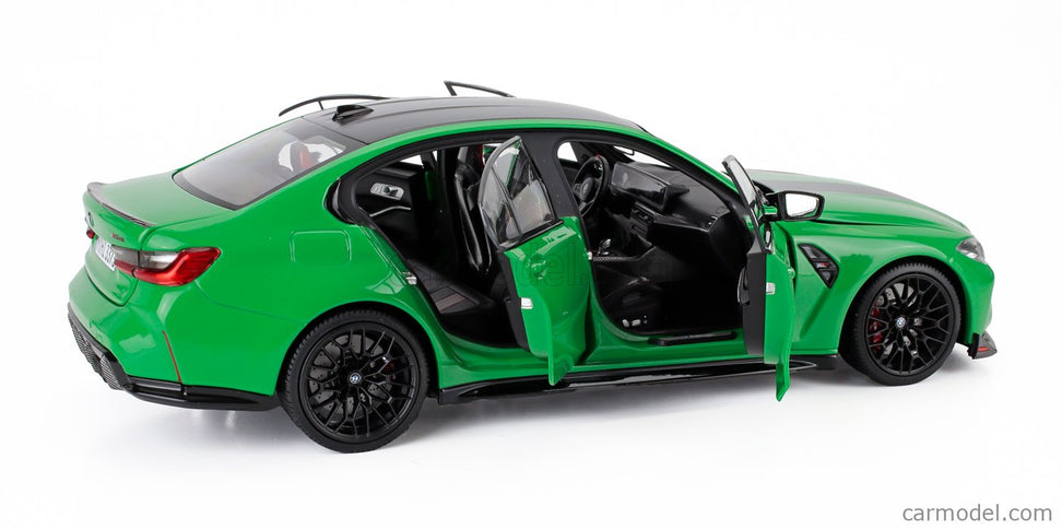 BMW 3-SERIES M3 Competition CS (G80) 2024 1:18 Minichamps zelená čierna