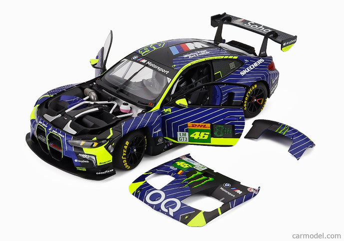 BMW 4-SERIES M4 GT3 EVO 3.0L Turbo Team Wrt N°46 1812km Qatar 2025 Valentino Rossi - Kelvin Van Der Linde - Ahmad AL Harthy 1:18 Minichamps rôzne farby