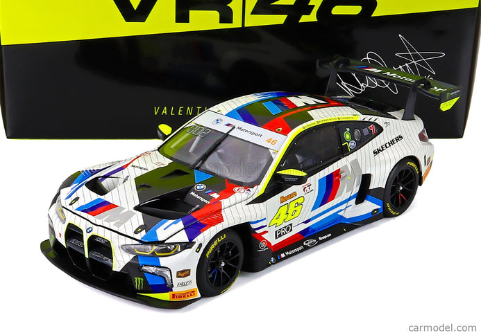 BMW 4-SERIES M4 GT3 EVO 3.0L Turbo Team Wrt N°46 2. Miesto 12h Bathurst 2025 Valentino Rossi - Raffaele Marciello - Charles Weerts 1:18 Minichamps rôzne farby
