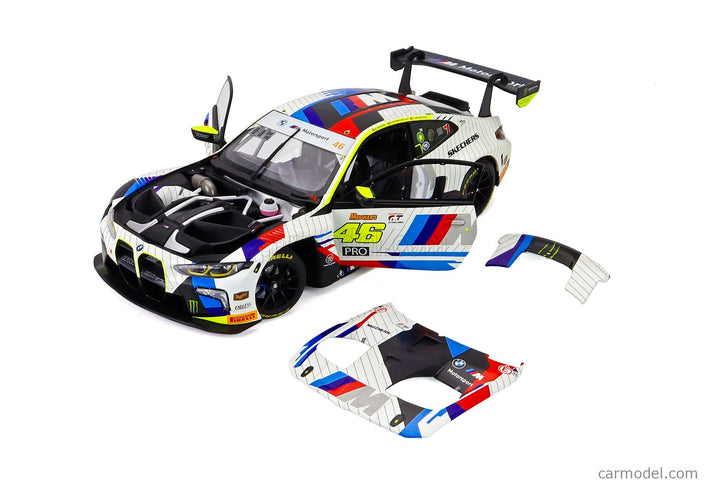 BMW 4-SERIES M4 GT3 EVO 3.0L Turbo Team Wrt N°46 2. Miesto 12h Bathurst 2025 Valentino Rossi - Raffaele Marciello - Charles Weerts 1:18 Minichamps rôzne farby