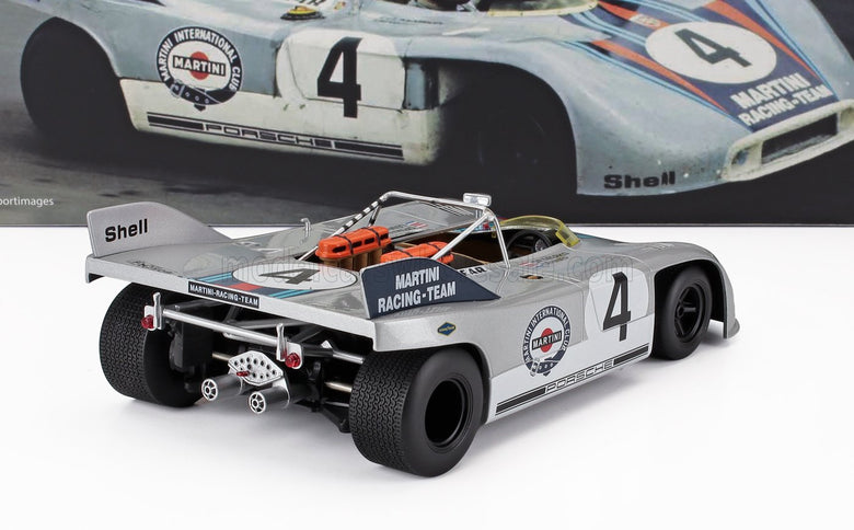 PORSCHE | 908/3 SPIDER TEAM MARTINI RACING N 4 3rd 1000km NURBURGRING 1971 HELMUT MARKO - GIJS VAN LENNEP | SILVER RED BLUE
