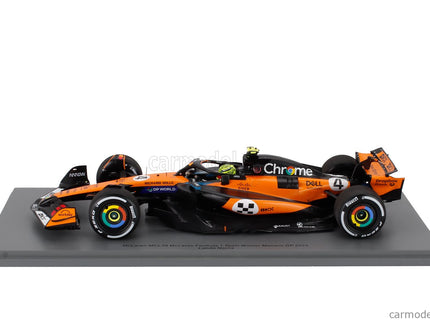 Mclaren F1 MCL39 Team Mclaren N°4 Majster Sveta Víťaz Monaco GP 2025 Lando Norris 1:18 Spark Model oranžová čierna