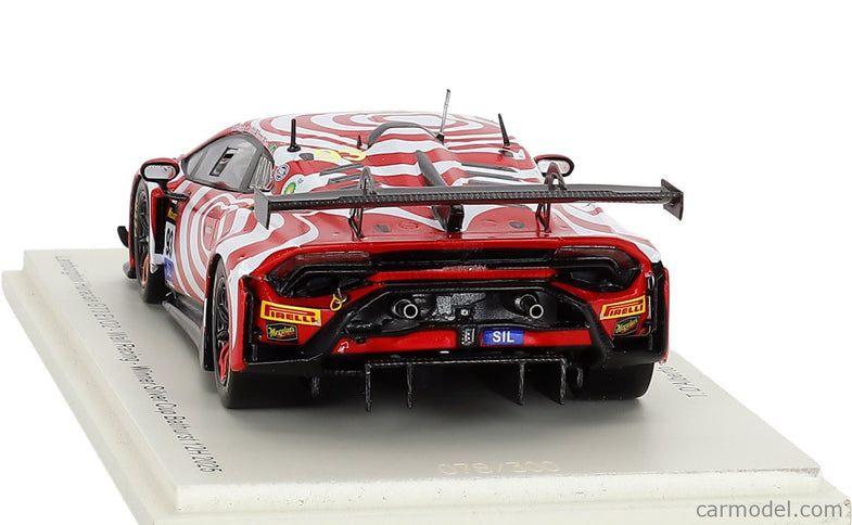 Lamborghini Huracan GT3 EVO2 Team Wall Racing N°93 12h Bathurst 2025 Tony D'alberto - Adrian Deitz - Grant Denyer - Brendon Leitch 1:43 Spark Model červená biela