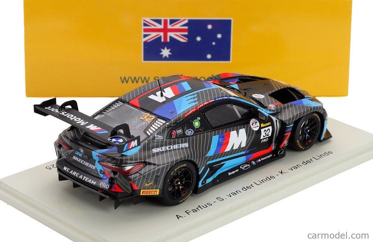 BMW 4-SERIES M4 GT3 EVO 3.0L Turbo Team Wrt N°32 Víťaz 12h Bathurst 2025 Kelvin Van Der Linde - Augusto Farfus - Sheldon Van Der Linde 1:43 Spark Model rôzne farby