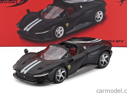 Ferrari Daytona SP3 Open Roof 2022 1:64 BBR Models matná čierna