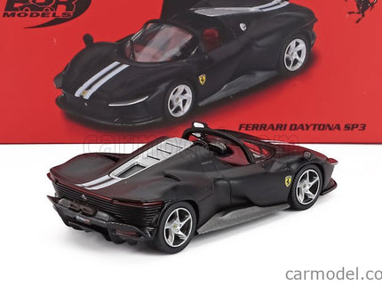 Ferrari Daytona SP3 Open Roof 2022 1:64 BBR Models matná čierna