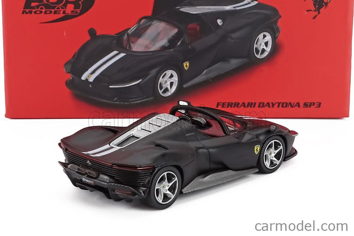 Ferrari Daytona SP3 Open Roof 2022 1:64 BBR Models matná čierna