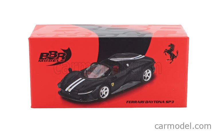 Ferrari Daytona SP3 Open Roof 2022 1:64 BBR Models matná čierna
