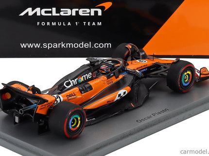 Mclaren F1 MCL39 Team Mclaren N°81 Víťaz Spain GP 2025 Oscar Piastri 1:43 Spark Model oranžová čierna