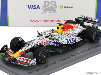 Racing Bulls F1 VCARB-02 Team Visa Cash App N°6 Silverstone British GP 2025 Isack Hadjar 1:43 Spark Model biela čierna