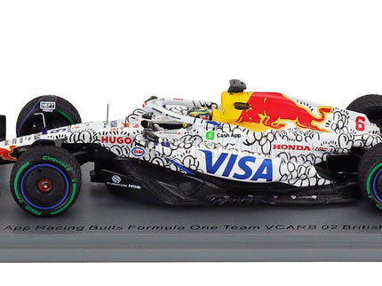 Racing Bulls F1 VCARB-02 Team Visa Cash App N°6 Silverstone British GP 2025 Isack Hadjar 1:43 Spark Model biela čierna