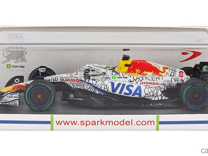 Racing Bulls F1 VCARB-02 Team Visa Cash App N°6 Silverstone British GP 2025 Isack Hadjar 1:43 Spark Model biela čierna