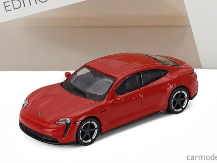 Porsche Taycan Turbo S 2021 1:87 Schuco červená