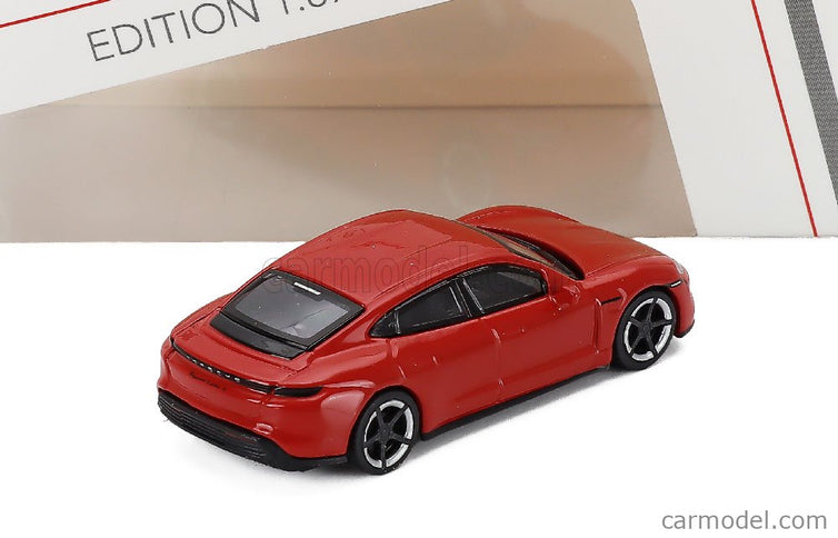 Porsche Taycan Turbo S 2021 1:87 Schuco červená