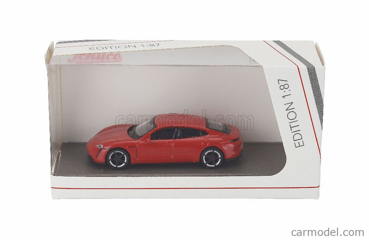 Porsche Taycan Turbo S 2021 1:87 Schuco červená